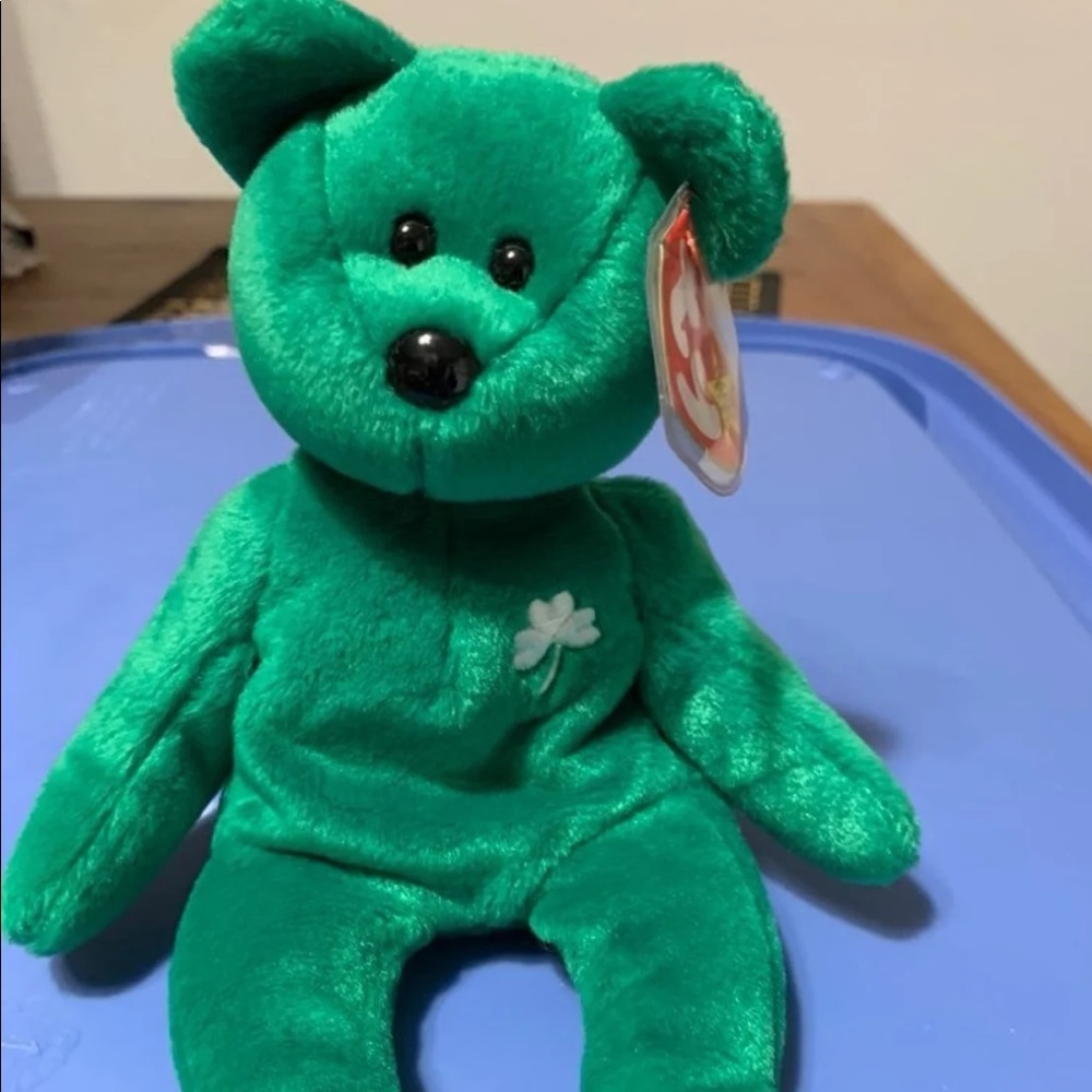Erin the green Irish beanie baby MINT New